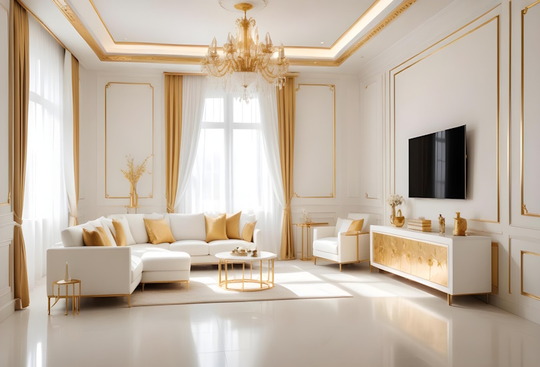 Inspirasi Warna Cat Interior dengan Aksen Emas Agar Terlihat Luxury