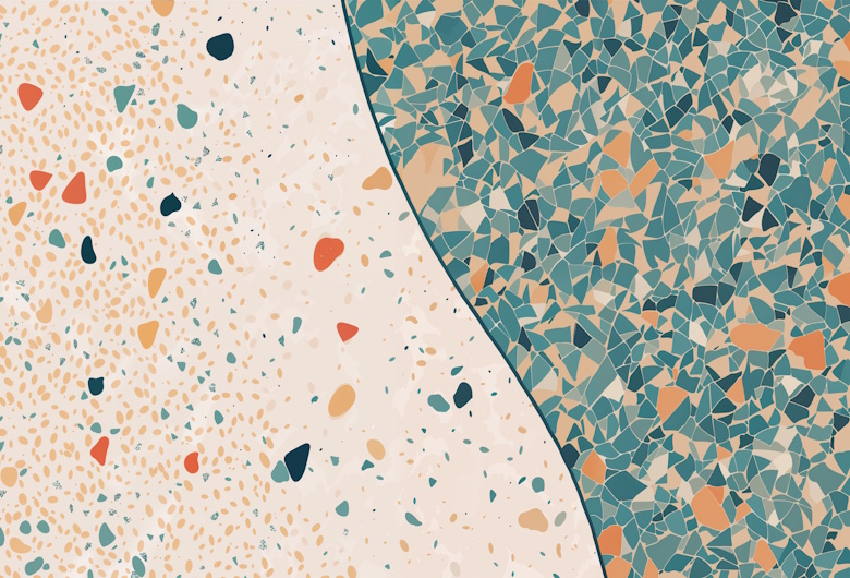 Inspirasi-Desain-dengan-Material-Terrazzo-Kekinian-yang-Lagi-Hits-Benahin