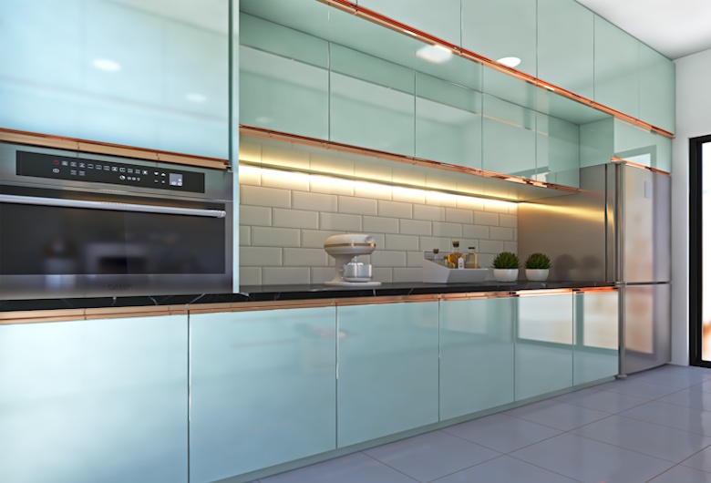 Inspirasi Kitchen Backsplash Kaca Minimalis yang Banyak Diminati