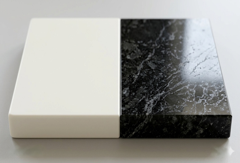 Solid Surface VS Granit untuk Meja Dapur: Mana yang Lebih Worth It?
