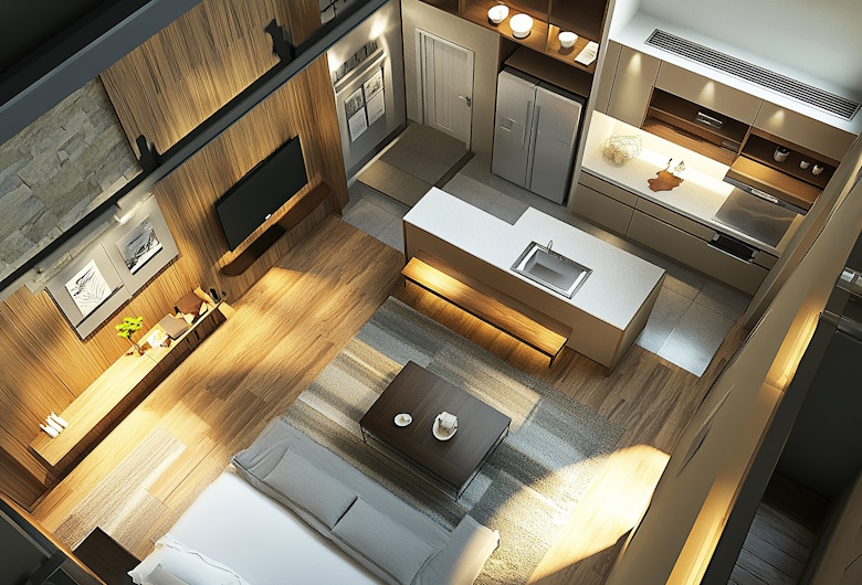 Cara-Menghitung-RAB-Desain-Interior-Apartemen-Studio-Tanpa-Overbudget-Benahin