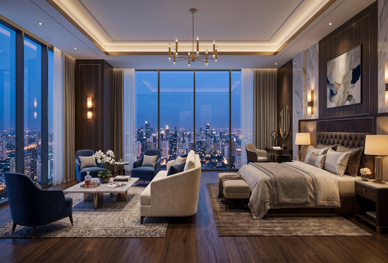 Desain Suite Hotel Eksklusif dengan Kenyamanan dan Kemewahan Maksimal