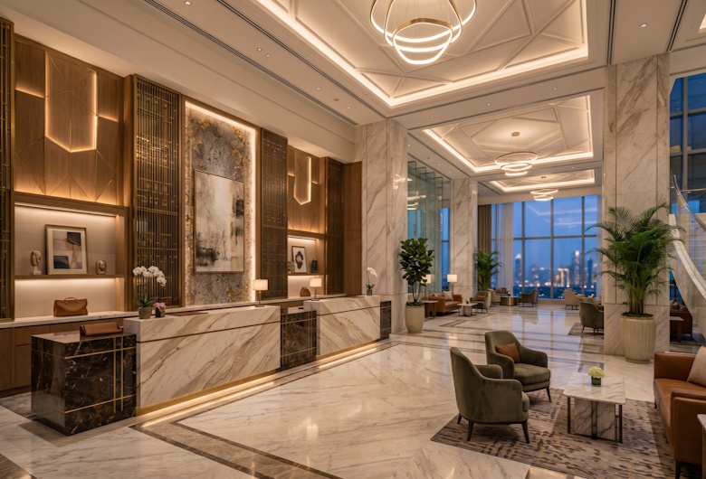 Interior Resepsionis Hotel yang Profesional dan Memberikan Kesan Pertama Terbaik