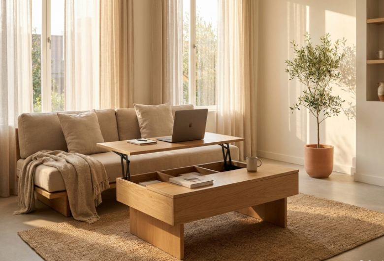 Penerapan Furniture Fungsional pada Ruang Tamu, Kamar, dan Dapur