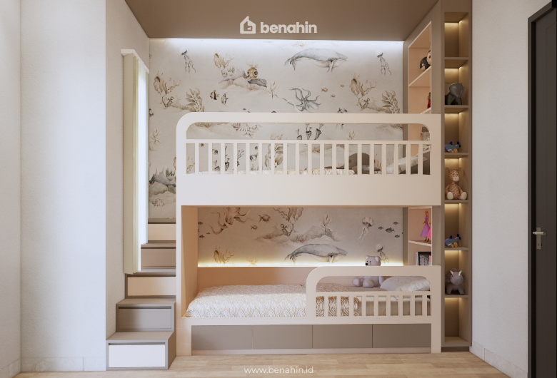 Desain Interior KM House Mrs K Cluster Klasika Levante Grand Wisata